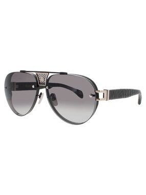 New BUGATTI 05 BK Black Men's Aviator Luxury Sunglasses Authentic